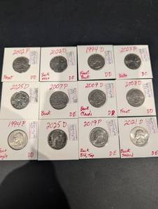 Washington Quarter Coin Assortment (12 Coins) 1994-2025 P & D Mint Marks