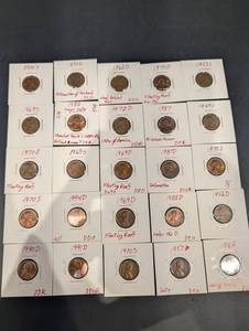 Lincoln 1-Cent Variety Coins - DLO, DCO, DDR Notes (1955S-1994D Dates)
