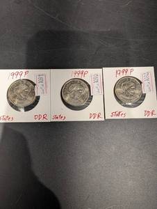 Lot Of 3 Susan B Anthony Dollar Coins
