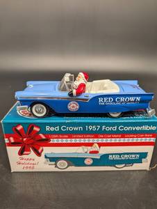 Red Crown 1957 Ford Convertible - Die Cast Coin Bank - 125 Scale - Limited Edition
