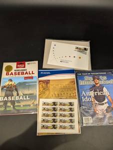 Negro Leagues Baseball Memorabilia - USPS First Day Folio & Sports Illustrated Magazines