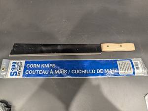 Corn Knife - 18 In Carbon Steel Blade - Wood Handle