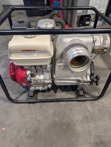 Honda GX340 Gas Engine with 4.5 Inch Discharge Pump on Frame