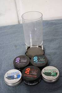 Mens hair and beard care set pomad...