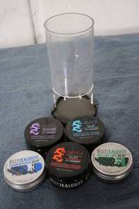 Mens hair and beard care set pomad...