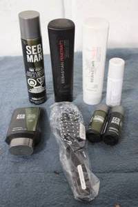 SEB MAN hair care products shampoo,...