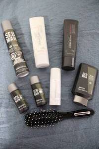 SEB MAN hair care products shampoo,...