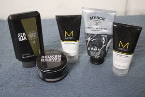 Barber essentials set including red...