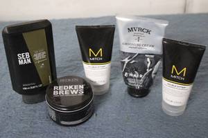 Barber essentials set including red...