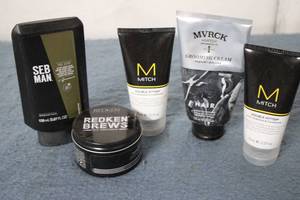 Barber essentials set including red...