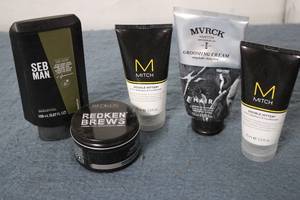 Barber essentials set including red...