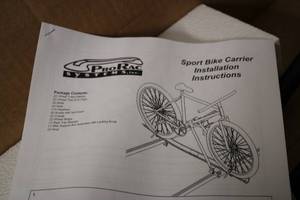SPORT BIKE RACK CARRIER Pro Rac sys...