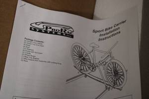 SPORT BIKE RACK CARRIER Pro Rac sys...