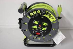 MASTER PLUG 50FT CORD REEL  WALL M...