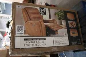 Leather Dual Power Recliner USB por...