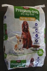 30lb Bag of Premium Dog Food For Ad...