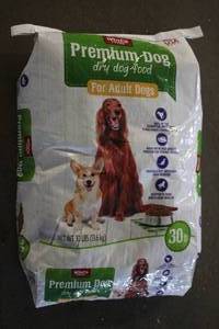 30lb Bag of Premium Dog Food For Ad...