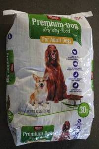 30lb Bag of Premium Dog Food For Ad...