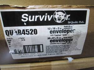 88 New white envelopes 12 x 16 x 2...