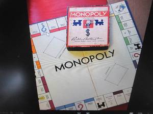 1936 Monopoly game, Pewter playing ...