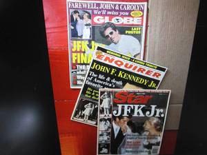 3 Tabloids featuring John Kennedy J...