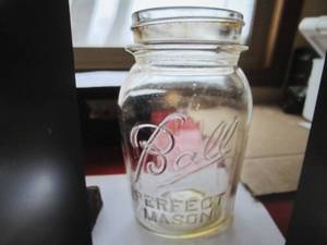 Vintage ball jar and lids...