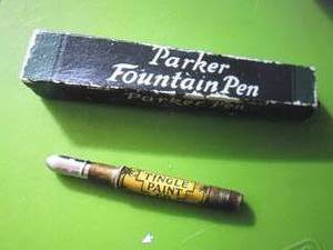 Vintage pencil and 2 Parker fontain...