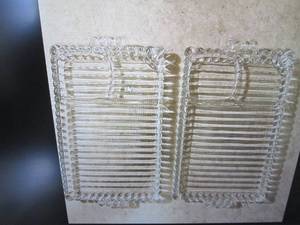 4 Sets of ribbed luncheon plates an...