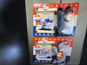 TY 1996 Righty Elephant and 1996 Le...