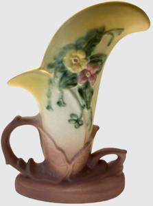 Hull Pottery Vintage Vase - Hand-Painted Floral Design