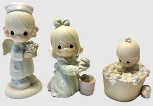 Precious Moments Angel of Mercy, A Tub Full of Love & Its No Secret what God can do