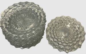 Fostoria American Clear Crystal Cut Glass Plates