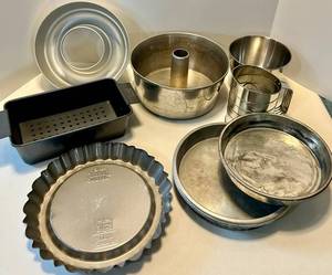 Bakeware Set including Angel Food Pan, Bundt Pans, Loaf Pans