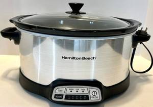Hamilton Beach Programmable Slow Cooker with Glass Lid