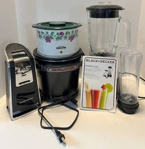 Black & Decker FusionBlade Blender - Rival Crock-Ette Slow Cooker - Presto GrandPappy Deep Fryer