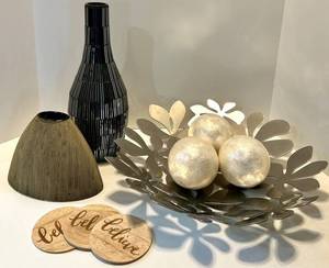 IKEA Stockholm 20325 Metal Flower Centerpiece - Decorative Vase Set