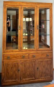 Drexel China Cabinet with lighting - Glass-Front Display Hutch & Drawers