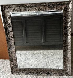 Mirror with Mosaic Tile Border - Wall Mirror