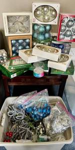 Decorated Glass Ornaments - Assorted Christmas Boxes
