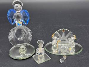 Miniature Baron Crystal Angel, Nativity Creche, Crystal Angel