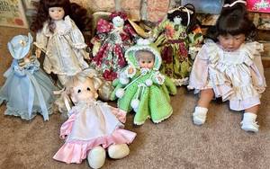 Assorted Dolls including Pat Secrist and Bradley