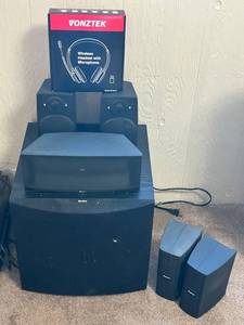 BT782-D Wireless Headset with Mic & Boston Acoustics VR Micro90c Speakers