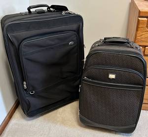 American Tourister Upright Luggage and Nine West Patterned Carry-On