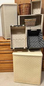 Woven Storage Baskets & Hampers - Assorted Sizes