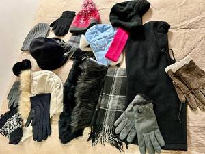 Winter Accessories Lot - Gloves & Mittens, Hats & Scarves