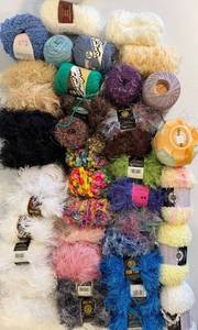 Loops & Threads Fun Fur Yarn Bundle - Plymouth Be Hugs & Sugarn Cream and More