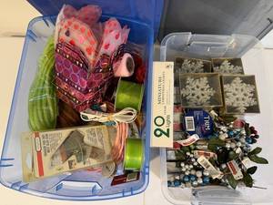 Seasonal Decor Bundle - Snowflakes, Hearts & Ribbon