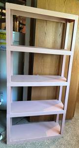 2 Pink Shelving Unit - 4-Tier Open Shelves #1