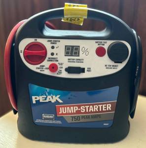 PEAK Jump-Starter Portable Battery Booster with LCA Low Charge Alert