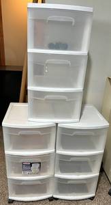 3 - Sterilite 3-Drawer Cart 2830 White